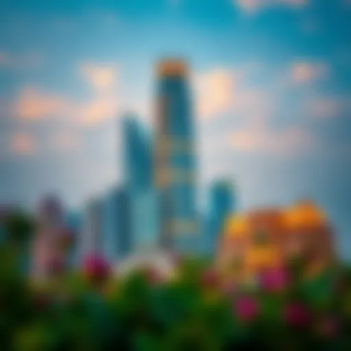 Stunning architectural view of the best tower in JLT