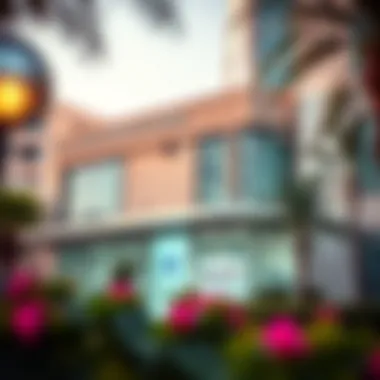 Accessible Medical Facility in International City Exterior of a medical facility in International City, illustrating accessibility and design.