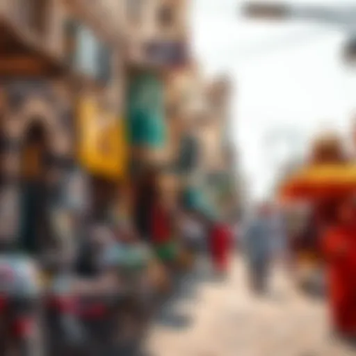 Cultural Diversity in Siraj Dubai A vibrant street scene showcasing the cultural diversity of Siraj Dubai