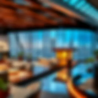 Notable project display at The Design House illustrating architectural creativity