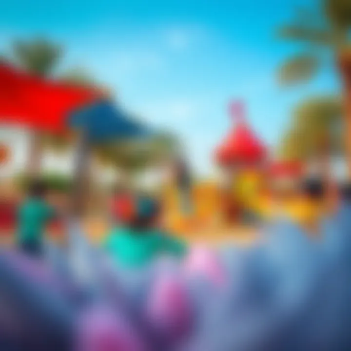 Children enjoying the playground facilities at The Dip Public Park.