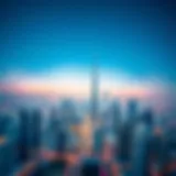 Aerial view of Dubai showcasing its iconic skyline