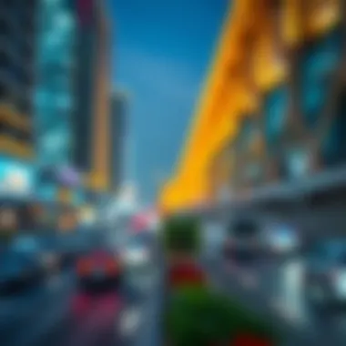 Modern urban infrastructure in Dubai