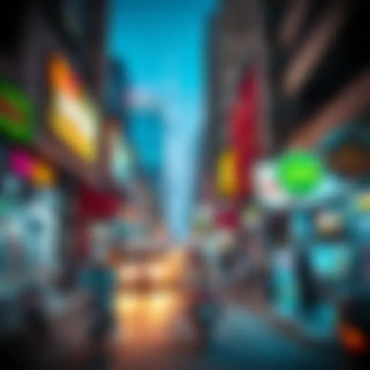 Vibrant street life in a Dubai neighborhood