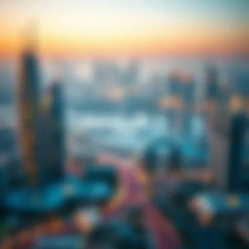 Panoramic view of Jebel Ali skyline