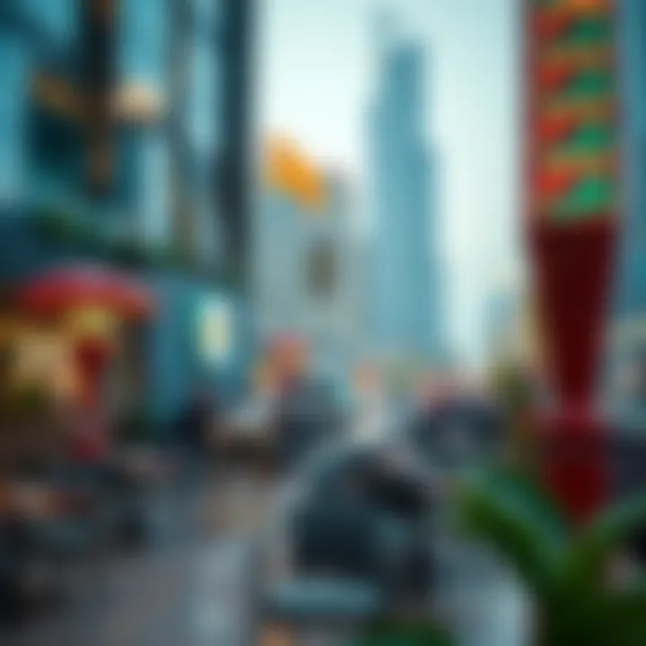 Modern dining options in Business Bay featuring diverse cuisine