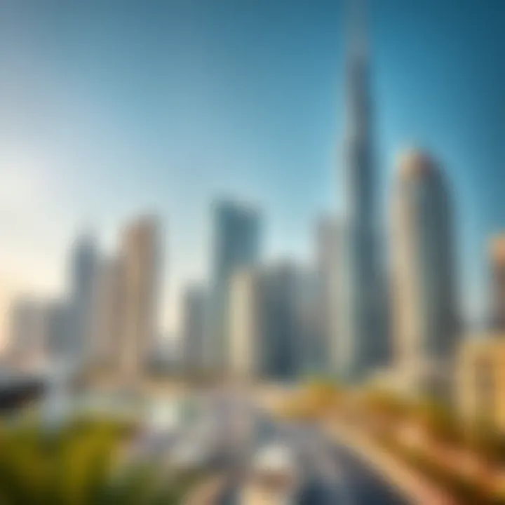 Skylines of Business Bay reflecting modern urbanization and lifestyle