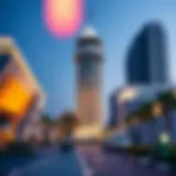 Architectural Marvel: The Lighthouse A striking architectural view of the Lighthouse in Dubai's Design District showcasing its contemporary design.