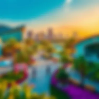 Recreational Areas in Dubai Studio City Beautiful landscapes and recreational areas in Dubai Studio City