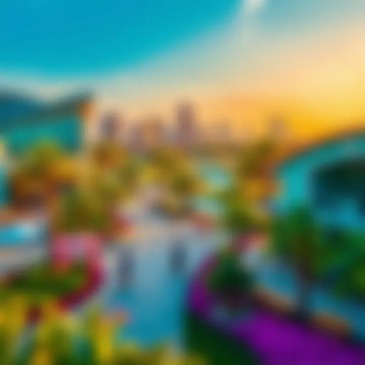 Recreational Areas in Dubai Studio City Beautiful landscapes and recreational areas in Dubai Studio City