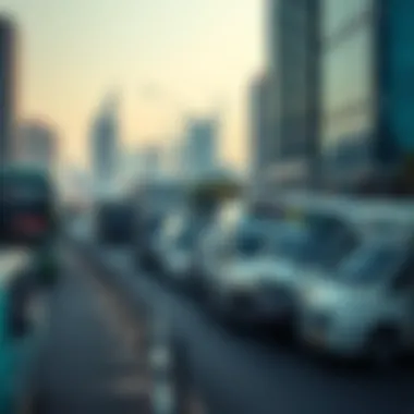 Transport accessibility around Dubai Media City with roads and public transit