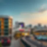 Panoramic view of the Majan area showcasing modern architecture