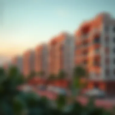 Modern residential buildings illustrating the living standards in Majan