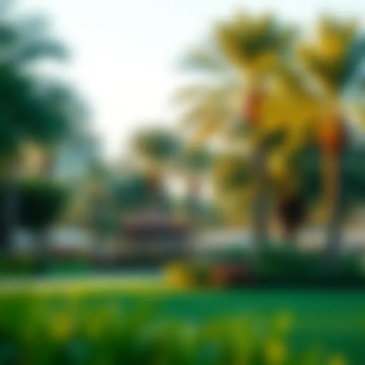 An inviting park in The Meadows Village perfect for relaxation and recreation