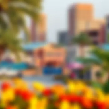 A picturesque view capturing the essence of community living