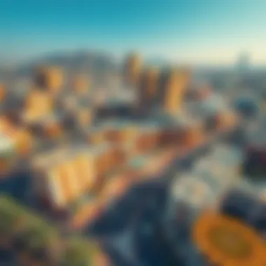 Aerial view of Muntazah Complex showcasing its modern architecture