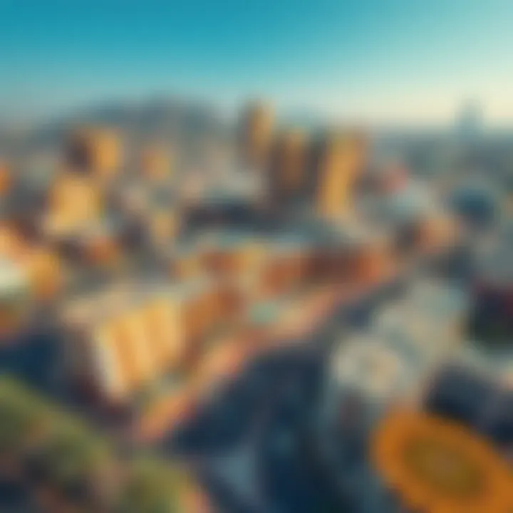 Aerial view of Muntazah Complex showcasing its modern architecture