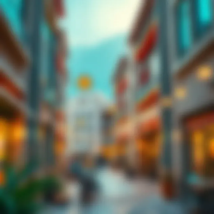 Vibrant community spaces within the Muntazah Complex