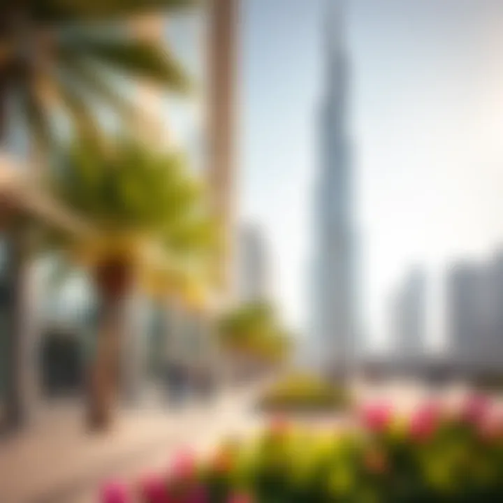 Visitors enjoying the public spaces around the Phoenix Tower