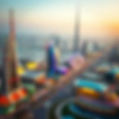 Aerial View of Dubai Festival City Aerial view of Dubai Festival City showcasing its vibrant landscape