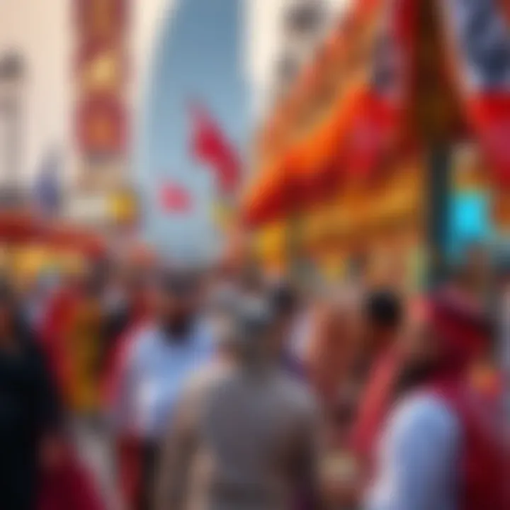 Cultural Diversity Celebrated in Dubai Vibrant cultural festival in Dubai displaying local traditions