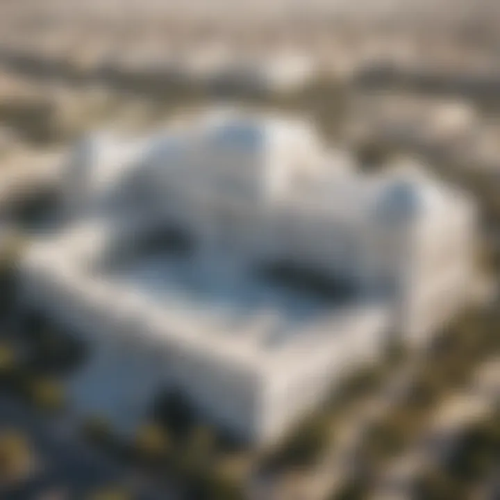 Aerial view of the White Palace showcasing its grand architecture