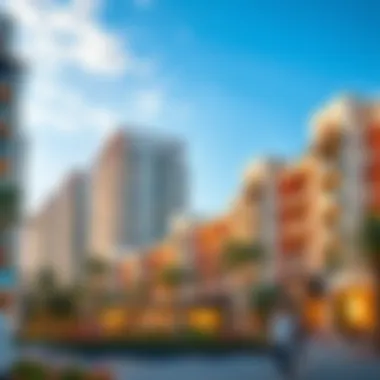 Modern residential complex in Arjan demonstrating contemporary living