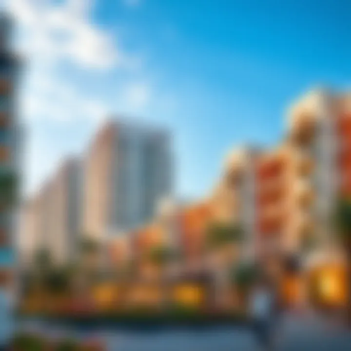 Modern residential complex in Arjan demonstrating contemporary living