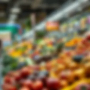 Vibrant display of fresh produce at Thomsun Supermarket