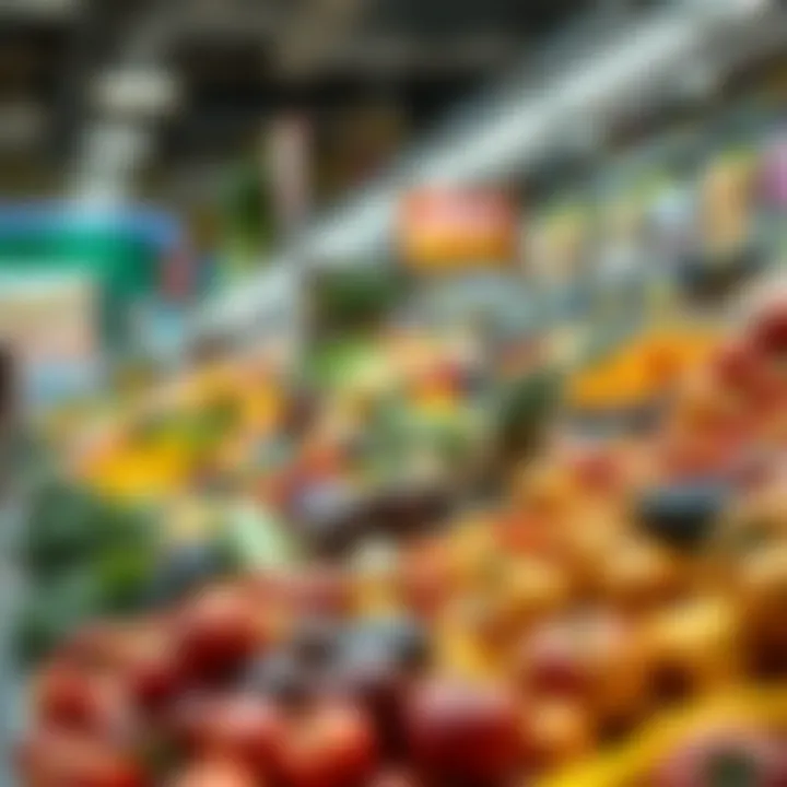 Vibrant display of fresh produce at Thomsun Supermarket