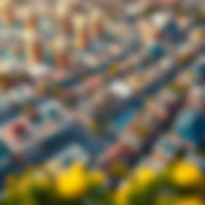 Aerial Perspective of Tibba Qusais Aerial view showcasing the vibrant layout of Tibba Qusais