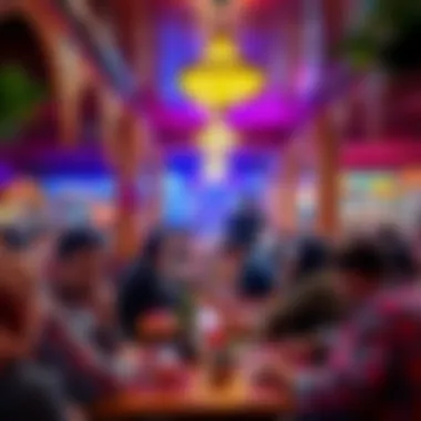 Vibrant Dining Experience at Tihama Mandi A vibrant dining scene filled with satisfied diners