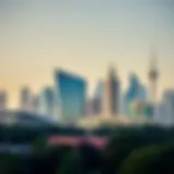 Stunning skyline of Academic City, showcasing modern university architecture