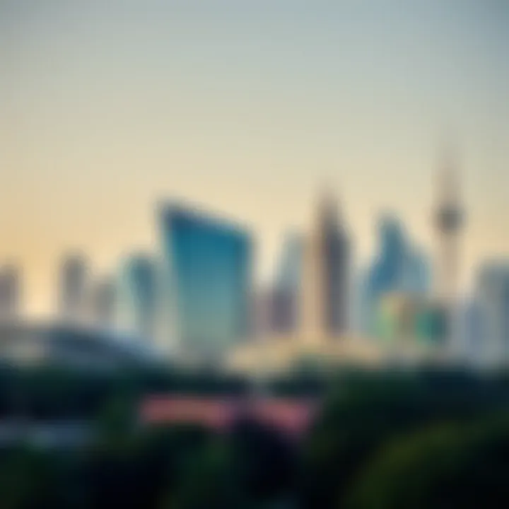 Stunning skyline of Academic City, showcasing modern university architecture