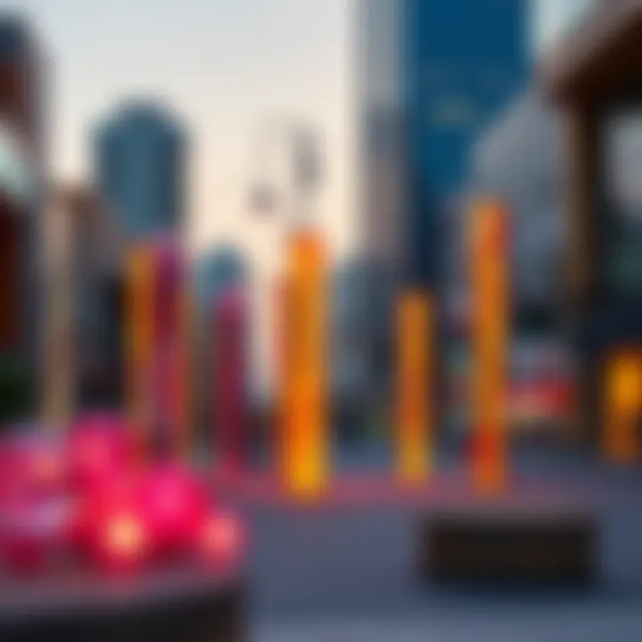 Art installation in Alserkal Avenue, Dubai's contemporary art hub