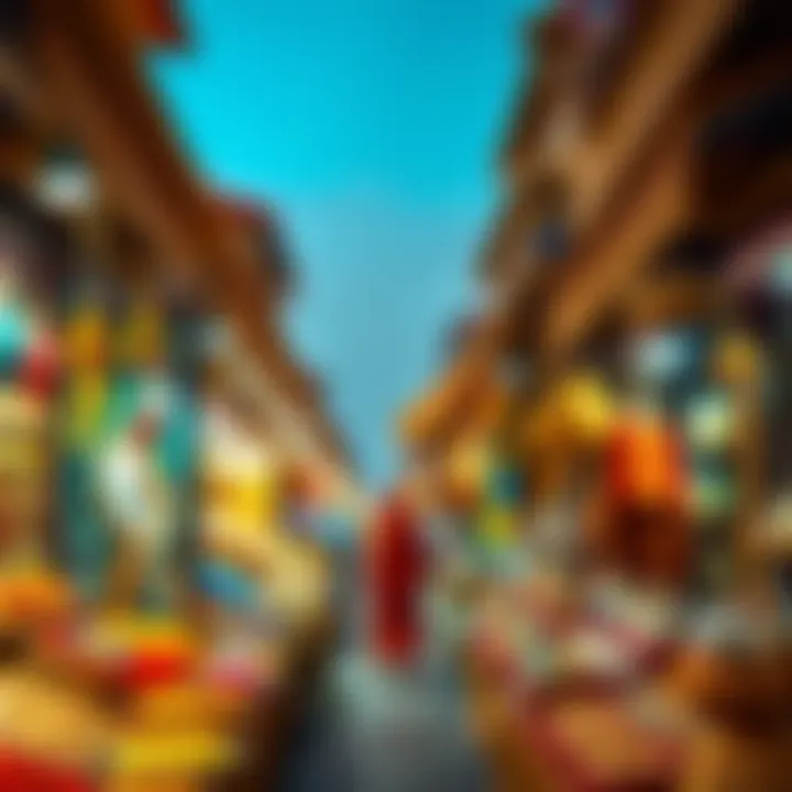 Local market showcasing traditional Emirati crafts and goods