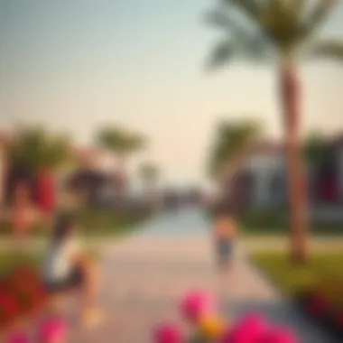 An inviting community park with families enjoying outdoor activities in Virgin Arabian Ranches