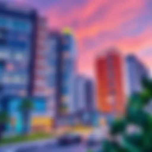 A stunning view of Wasl Square Apartments showcasing modern architecture