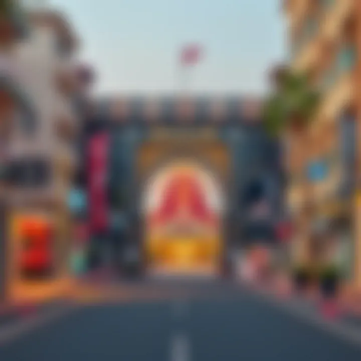 Cultural elements highlighted in the neighborhood of West Zone Al Khail Gate