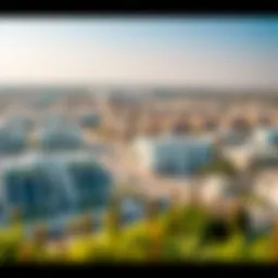 A panoramic view of West Zone Al Qusais showcasing its modern architecture and greenery