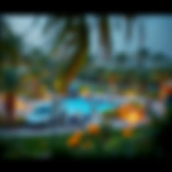 A serene park in Westzone Al Jaddaf providing recreational activities