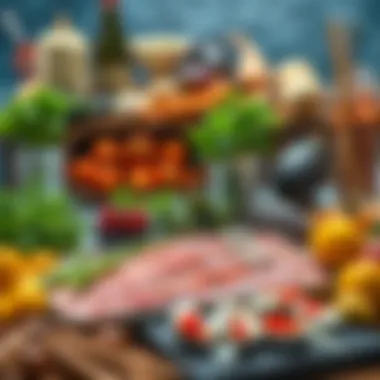 Local Ingredients at Fillet King An array of fresh local ingredients sourced for the dishes served at Fillet King.