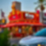 The vibrant exterior of Fillet King in Satwa, showcasing its inviting atmosphere.