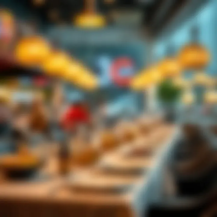 Exquisite Dining Experience at Foodies Junction A beautifully arranged table set for an exquisite dining experience.