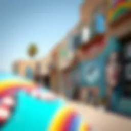 Vibrant street art in Gate Al Quoz