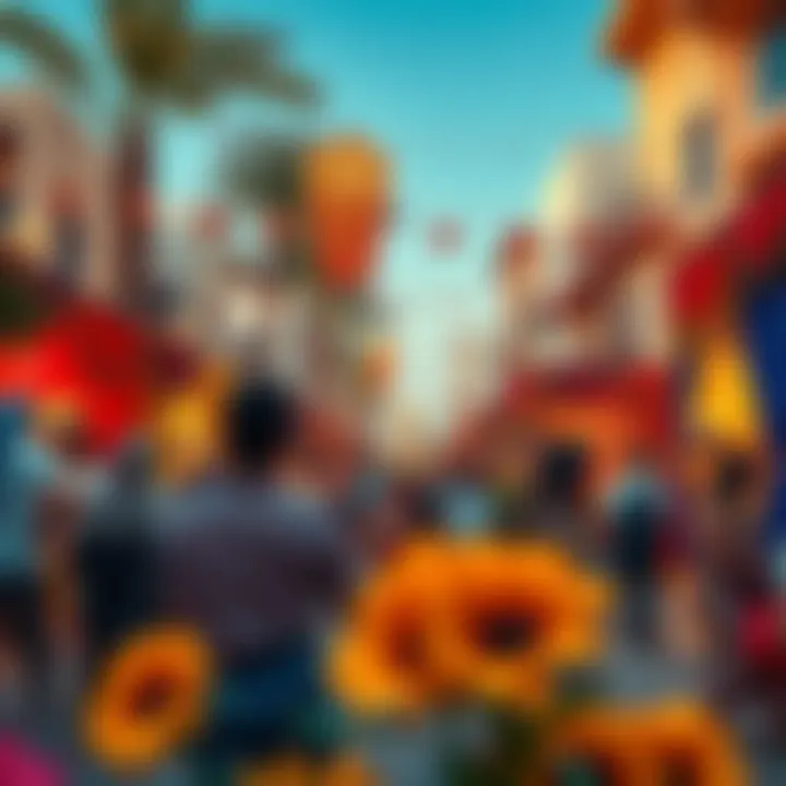 Cultural Celebration in Gate Village 8 A vibrant cultural event taking place in Gate Village 8, highlighting community engagement