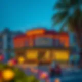 The inviting exterior of Highway Restaurant Al Nahda 1 showcasing its contemporary design and welcoming atmosphere