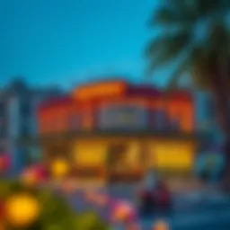 The inviting exterior of Highway Restaurant Al Nahda 1 showcasing its contemporary design and welcoming atmosphere