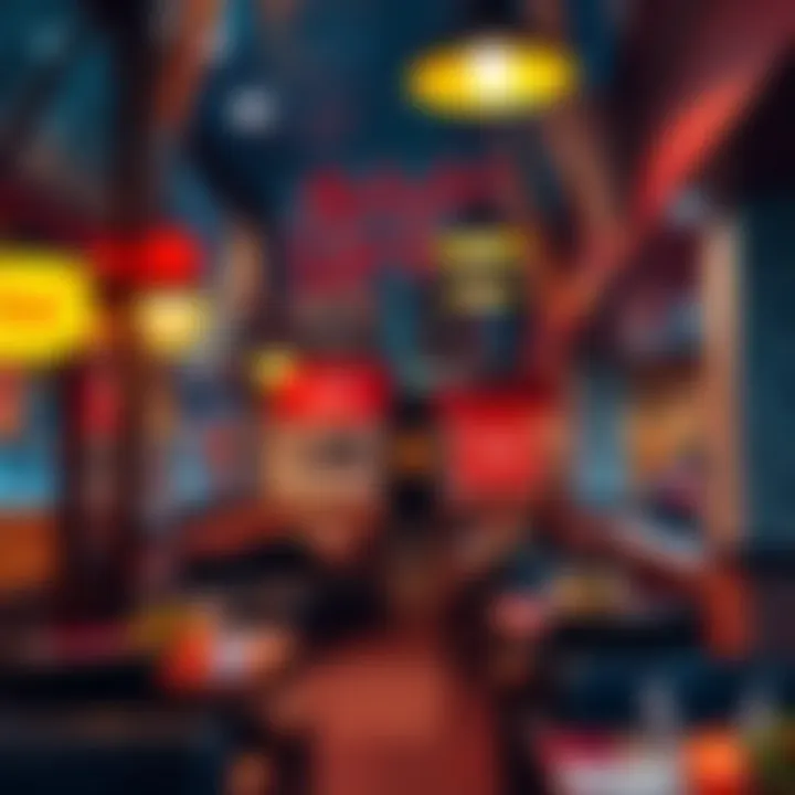 The interior ambiance of a popular highway restaurant in Al Nahda 1, reflecting local culture