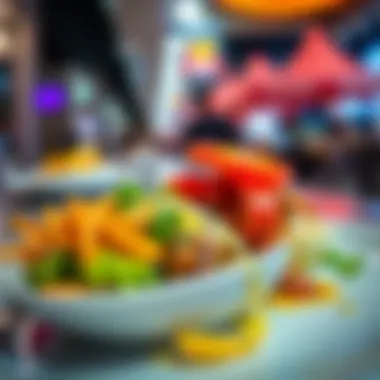 A close-up of a signature dish that represents the culinary influences of Al Nahda 1